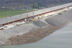 Wolf Creek Dam is to be completed this year. (Photo Courtesy of U.S. Army Corps of Engineers / Leon Roberts)