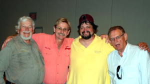  Soc Clay, Tom Clay, Chris Erwin, Sam Piatt together at a recent Kentucky Outdoor Press Association Writers Conference. (Photo by Linda Erwin).