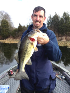 Frank Batten holding a 4 pound Largemouth Bass caught Dec. 2, 2013 on Corinth Lake. (photo submitted)