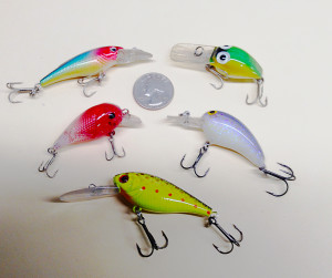 Mini crankbaits for early spring crappie fishing. (Photo by Chris Erwin)