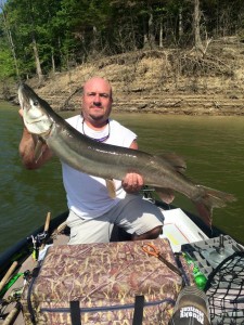 Shan Horsely continues to catch Muskie this week. This keeper came from the main lake (photo submitted).