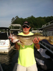 Emanuel Fields holding a 12.5-pound Walleye caught on Laurel River Lake on June 22. ( photo submitted)