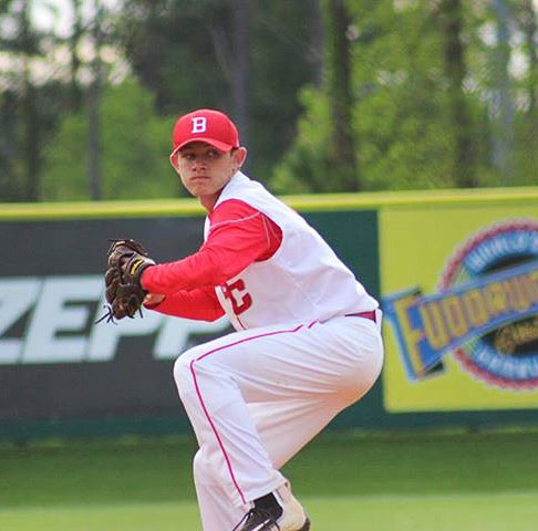 Dylan Gifford from Boyd County High School winds up to pitch a game for the Boyd County Lions Baseball team. (Photo submitted)