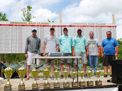   (Winners of the Friends of Cave Run Lake are from left to right the team of Black &Wells, Adams & Rayburn, and McCarty & Moore photo by Chris Erwin)